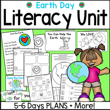 Preview of Earth Day Unit for Kindergarten Earth Day Activities with Lesson Plans