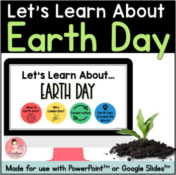 Preview of Earth Day Unit Digital Slideshow (PowerPoint and Google Slides™)