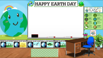 Preview of Earth Day Virtual Classroom Background