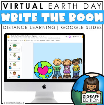 Preview of Earth Day | Virtual Write the Room | Digraphs