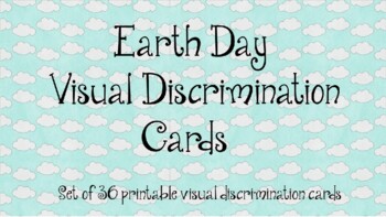 Preview of Earth Day Visual Discrimination