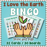 Earth Day Vocabulary BINGO & Memory Matching Card Game Activity