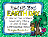 Earth Day Vocabulary Mini Book for BIG KIDS