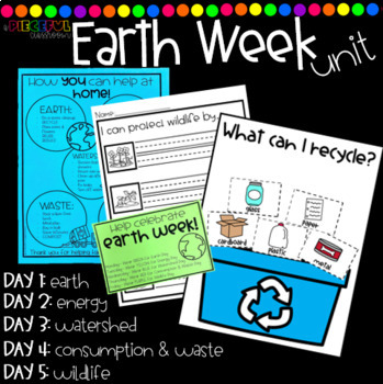 Preview of Earth Day Unit- Week of Crafts & Activities!