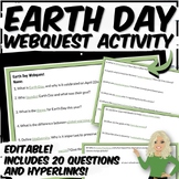 Earth Day Webquest | Conservation | Editable | Distance Learning