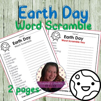 Preview of Earth Day Word Activity Bundle- Word Search, scramble, scavenger hunt and more