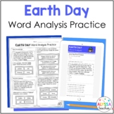 Earth Day Word Analysis Worksheets (SOL 4.4) Print and Digital