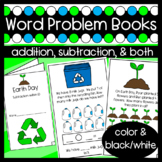 Earth Day Word Problem Books: Addition and Subtraction wit
