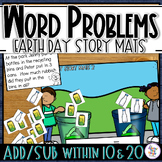 Math Word Problem Story Mats - addition & subtraction with