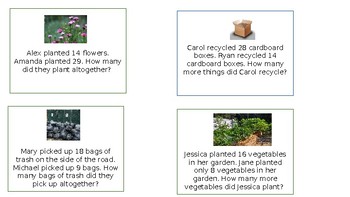 Preview of Earth Day Word Problems!