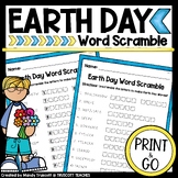 Earth Day Word Scramble | TPT Dollar Deals | Earth Day Activity
