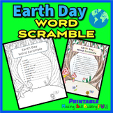 Earth Day Word Scramble Coloring Page Climate Change Envir