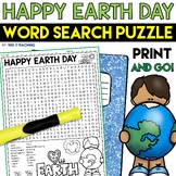 Earth Day Word Search Puzzle Earth Day April Word Find Puz