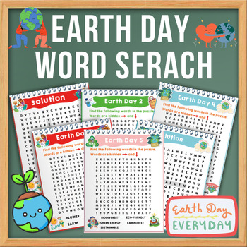 Preview of Earth Day Word Search Activity
