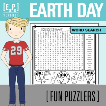 Preview of Earth Day Word Search Activity | Holiday Word Find Puzzle for Early Finishers
