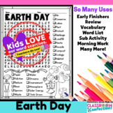 Earth Day Word Search Puzzle Earth Day Word Find Puzzle fo