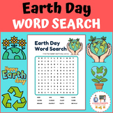 Earth Day Word Search - Earth Day Activity - Vocabulary Wo