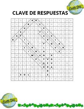 Earth Day Word Search: For K-2nd grade (Available in English & Spanish).