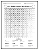 Earth Day Word Search - Printable