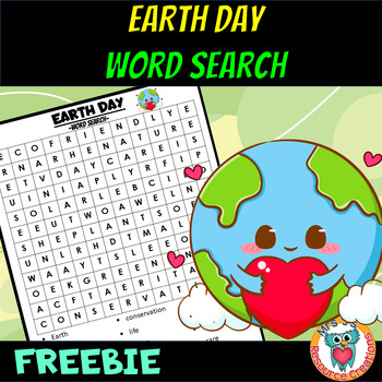 Preview of Earth Day Word Search Puzzle Activity FREE