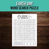 Earth Day Word Search Puzzle | Vocabulary Activity | Print