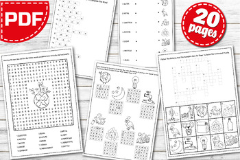 Preview of Earth Day Word Search Puzzles, Word Scramble, Vocabulary Worksheets, Crossword