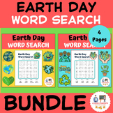 Earth Day Word Search | Vocabulary Worksheets | BUNDLE