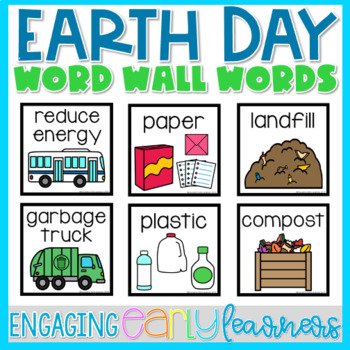 Preview of Earth Day Word Wall Words
