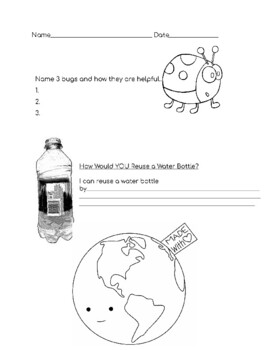 Preview of Earth Day Worksheet