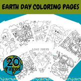 Earth Day Worksheet Coloring Pages, Preschool Worksheet, P
