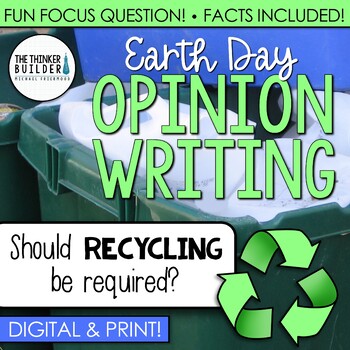 Preview of Earth Day Writing: Opinion Writing Lesson & Activity