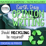 Earth Day Writing: Opinion Writing Lesson & Activity