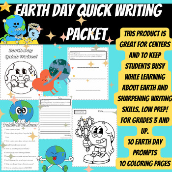 Preview of Earth Day Writing Packet Grades 3 and Up