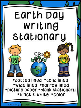 Preview of Earth Day Writing Paper--Earth Day Writing Stationary--DIFFERENTIATED