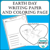 Earth Day Writing Paper - I can help the Earth by