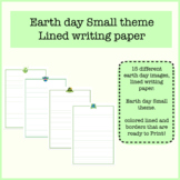 Earth Day Writing Paper | Lined Paper | Happy earth day | 