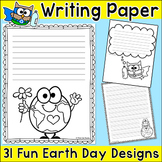 Earth Day Writing Paper with Lines - Makes a Fun Spring Bu