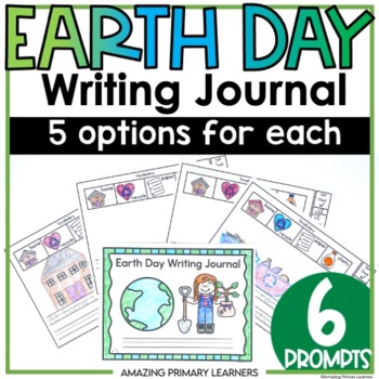 Preview of Earth Day Writing Prompt Activities with Sentence Starters Journal FREEBIE