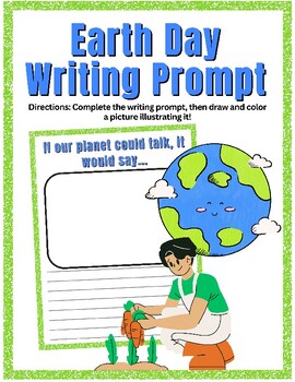 Preview of Earth Day Writing Prompt - If Our Planet Could Talk, It Would Say...