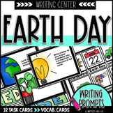 Earth Day Writing Prompt Task Cards| April Writing Center 
