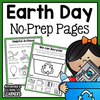 Preview of Earth Day Worksheets and Writing Prompts