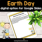 Earth Day Writing Prompts - Digital Google Slides Distance