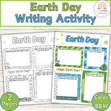 Earth Day Writing Prompts, Earth Day Writing Paper, Earth 