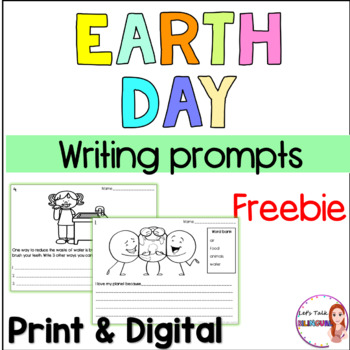 Preview of Earth Day Writing Prompts FREE