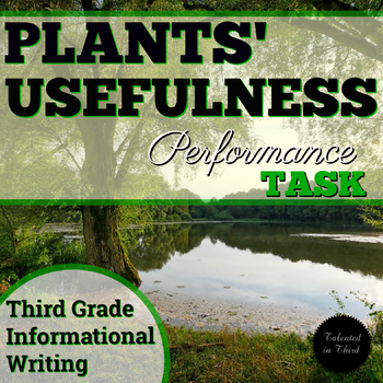 Preview of Earth Day Writing | SBAC Plants | Informational Performance Task