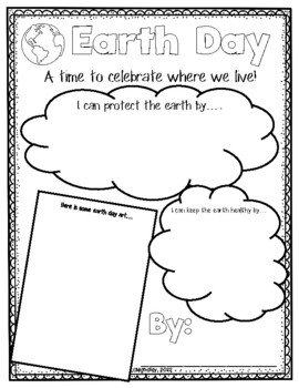 Earth Day Writing Templates by MrsMabalay | TPT