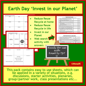 Preview of Earth Day activities for discussion and idea sharing