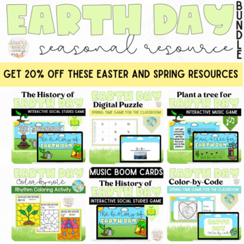 Preview of Earth Day and Arbor Day: Distance and Virtual Music Learning Activities Bundle