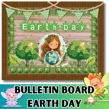 Preview of Earth Day bulletin board kit, Earth Day Craft, Earth Day ClipArt