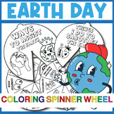 Earth Day coloring spinner wheel,EARTH DAY CRAFT ACTIVITIE